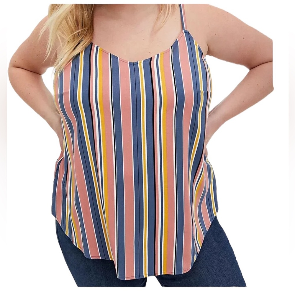 Torrid Essential Vintage Stripe Cami Sz 3 (22-24) NWT